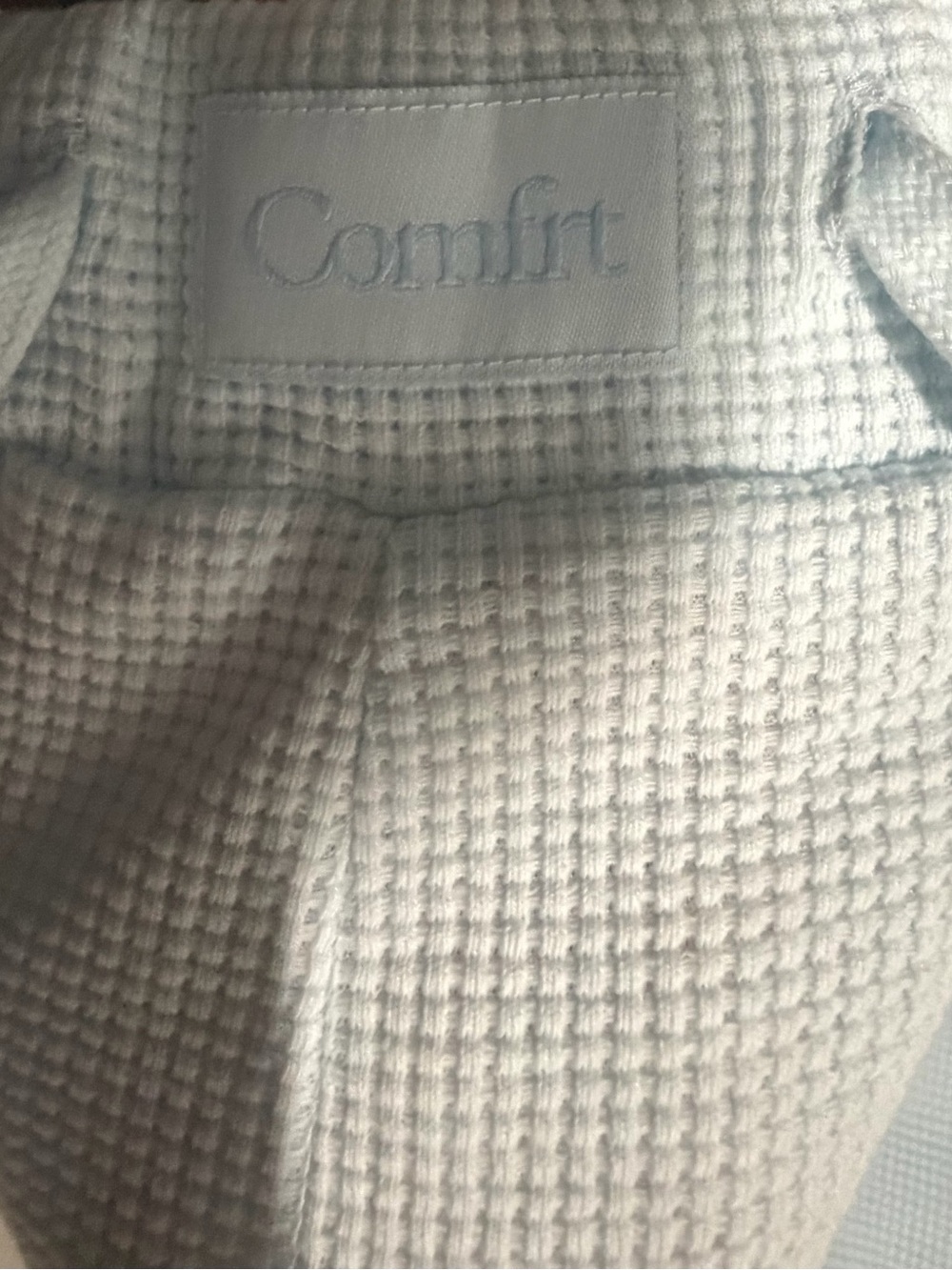 Comfrt Waffle Lounge Set - Powder Blue - Unisex S - Picture 7 of 8